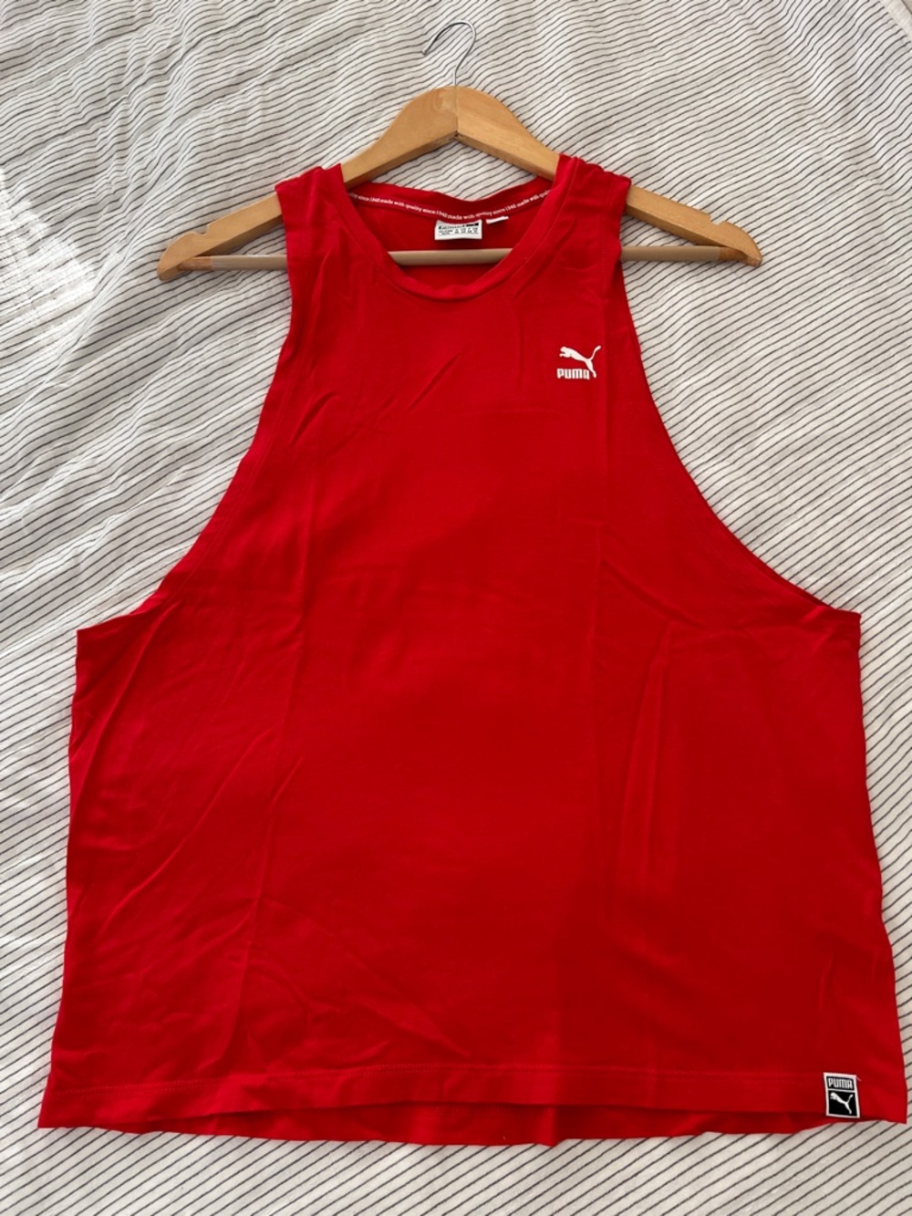 Puma Red Athletic Muscle Tank